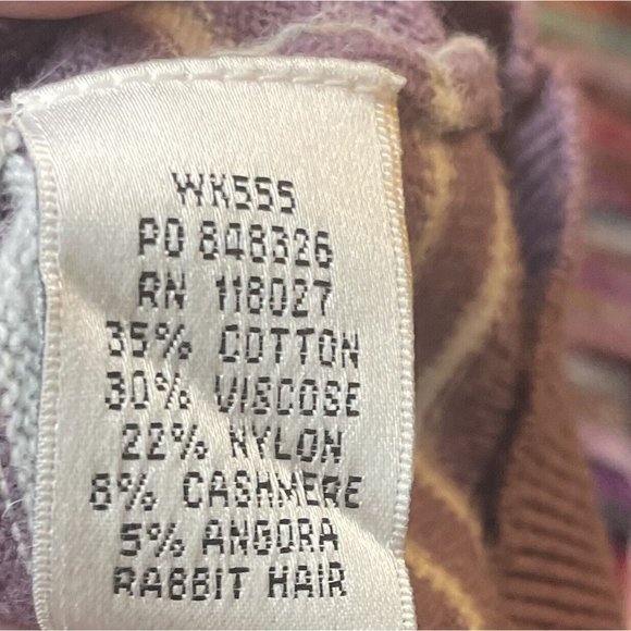 Boden Women's Cardigan‎ US Size 8 Purple Striped Pockets - Picture 6 of 8